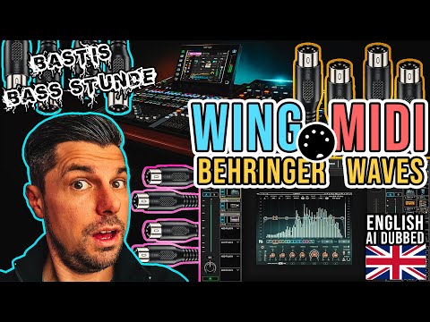 Bastis Bass Stunde (English): Behringer WING MIDI Waves Superrack & Cubase Setup  #behringerwing
