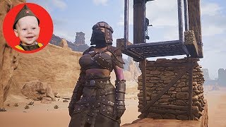Conan Exiles (2018 PS4): Horizontal Elevator (Cable Car) Test