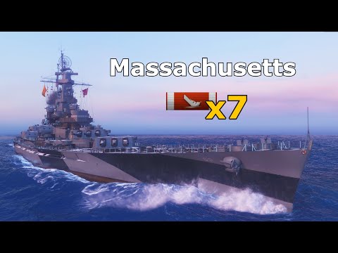 World of WarShips Massachusetts - 7 Kills 191K Damage