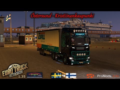 ETS2 1.35 I My Trucking Diary - Ep #218 I Östersund to Kristiinankaupunki  I Promods 2.41, RoEx 2.2