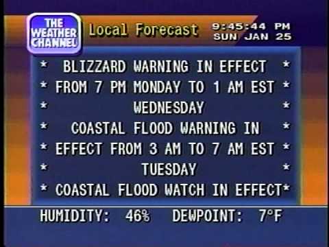 Simulated Weatherstar 4000 for Boston area 1/25/2015 (with drawing icons)