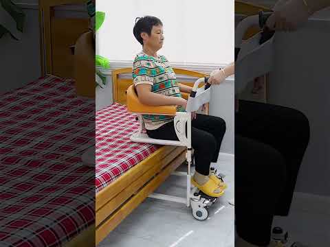 How to move elderly safely from bed to chair ( # 729 ) ▶️ Transfer Lift Handicapped Wheelchair