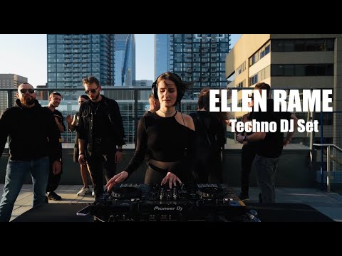 Ellen Rame - Techno DJ Set on Rooftop | Live in Calgary [Sunset Session]