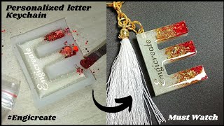 Simple way to make Personalized keychain | Resin Art