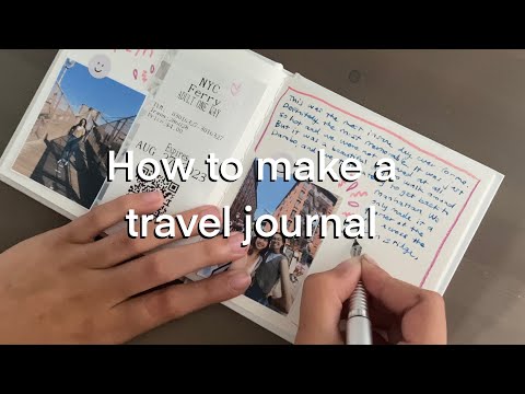 how to make a travel journal  ✈️  + trying a fountain pen 🖋 (ft bastion) AD