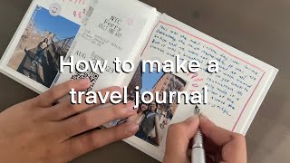 how to make a travel journal ✈️ + trying a fountain pen 🖋 (ft bastion) AD