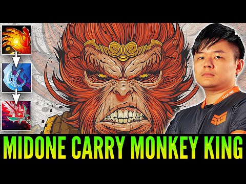 MIDONE Carry Monkey King | Prefer Manta-Bloodhorn Build Before He Get BKB vs So Many Disablers