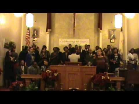 Trinity Church of Holiness - Celebrates 40 Years! - Mass Choir singing