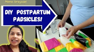 PAANO GUMAWA NG PADSICLES na magagamit after birth | DIY postpartum padsicles