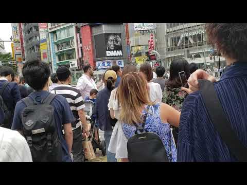 The famous Shibuya Crossing in Japan