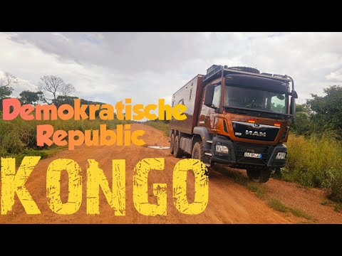 With the expedition vehicle through the civil war in the Democratic Republic of Congo