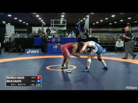75 1/4 Final - Nahiela Magee (McKendree Bearcat Wrestling) vs. Julia Salata (New York Athletic Club)
