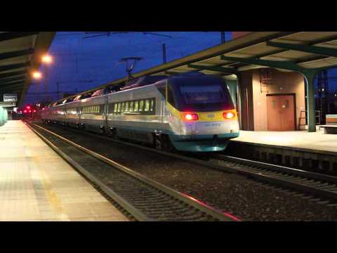 Os 5011, Os 6247 a SC 511 Pendolino Pardubice hlavní nádraží 9.1.2015
