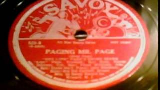 "Paging Mr. Page" - "Hot Lips" Page's Swing Seven (1944 Savoy)