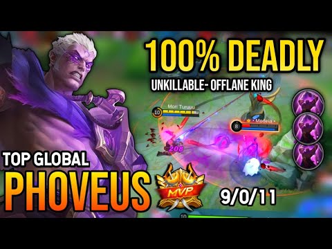 100% UNKILLABLE! PHOVEUS BEST BUILD 2022 | TOP GLOBAL PHOVEUS GAMEPLAY | MOBILE LEGENDS✓