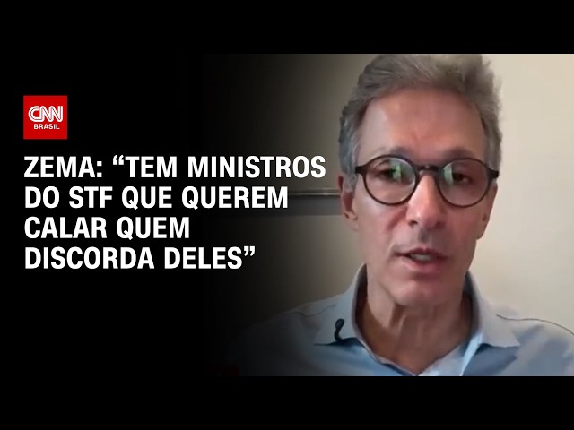 Romeu Zema diz que “tem MINISTROS DO STF que querem CALAR QUEM DISCORDA deles”