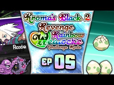 Pokémon Black 2 "No Healing" REVENGE "Rainbow" Wedlocke, PART 05 - Disabled By Poison! [VS ROXIE]