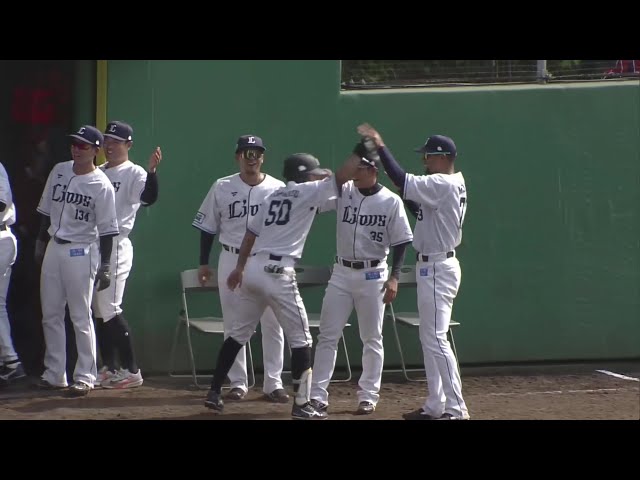 【ファーム】快足飛ばして追加点!! ライオンズ・高松渡のランニングホームラン!! 2025年7月8日 埼玉西武ライオンズ 対 読売ジャイアンツ