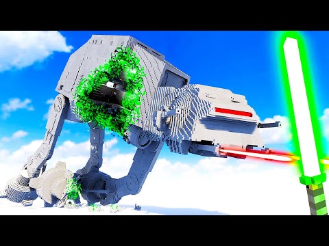 Using NANITES to Eat an AT-AT - Teardown Mods Gameplay