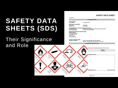 Safety Data Sheet Training: A Crash Course On Chemical Safety Data Sheets (SDS)