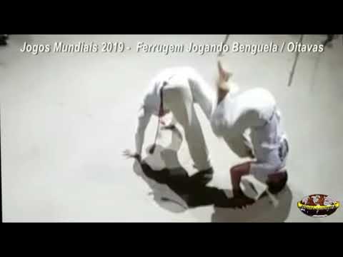 Ferrugem jogando Benguela / Oitavas / 12° Jogos Mundiais da Abadá-Capoeira 2019