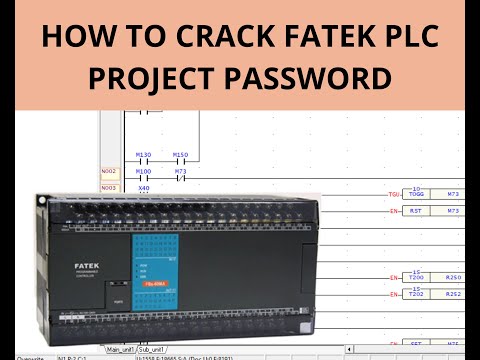 HOW TO UNLOCK FATEK PLC PROJECT PASSWORD