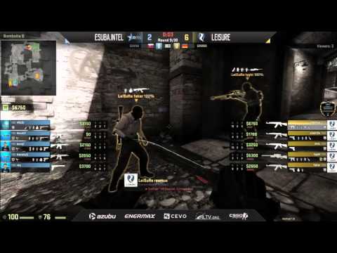 RGN Pro Series 2016 Open Qualifier   eSuba vs Leisure bo3 Map 1 on CobbleStone