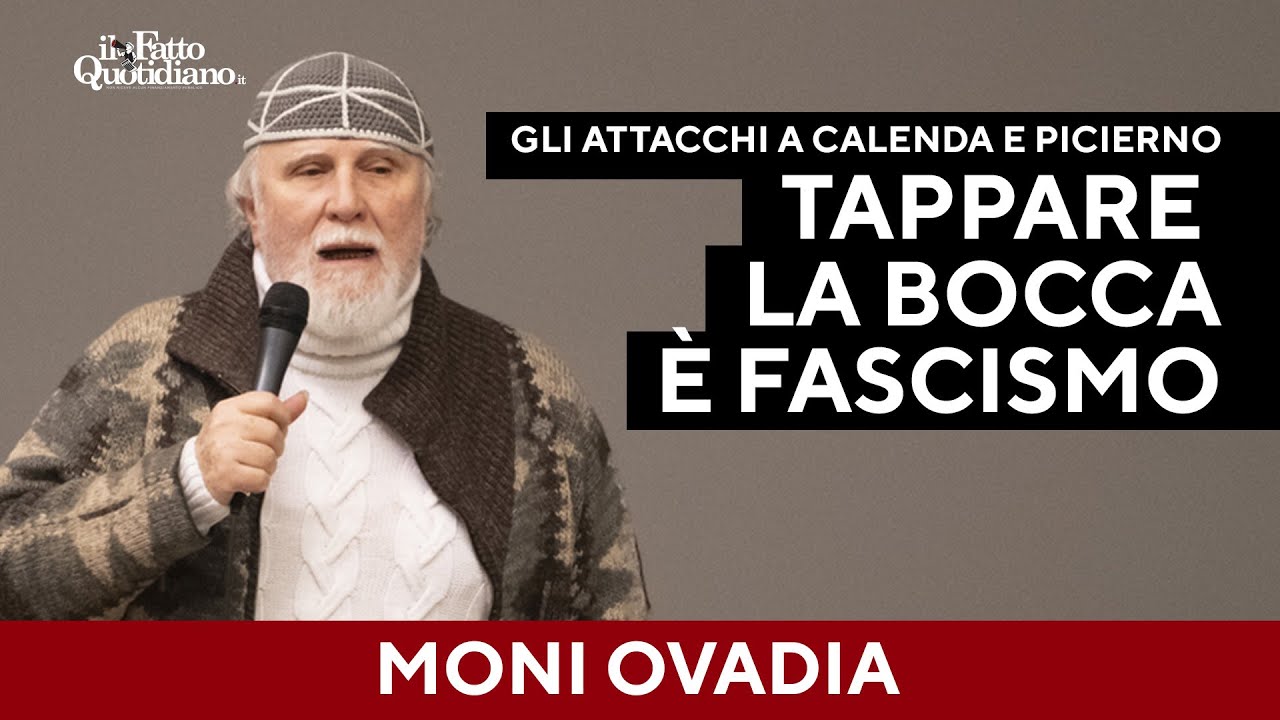 Ovadia al convegno di D'Orsi: “Tappare la bocca  è fascismo. Calenda? Uno scappato di casa”