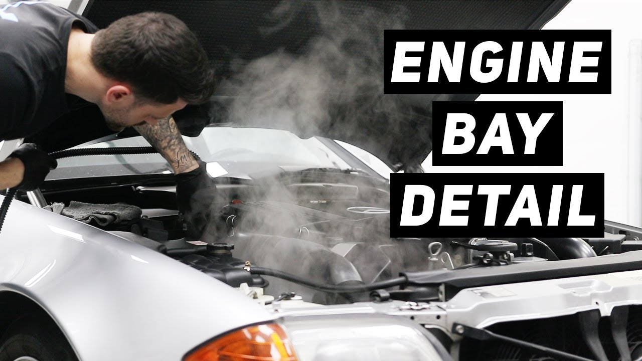 Watch video Steam Cleaning A 30 Year Old Engine Bay - Mercedes SL500 Now Steam Cleaning A 30 Year Old Engine Bay - Mercedes SL500