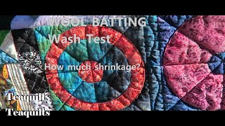 Wool Batting Shrink Test