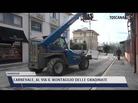 2022-01-11 VIAREGGIO - CARNEVALE, AL VIA IL MONTAGGIO DELLE GRADINATE