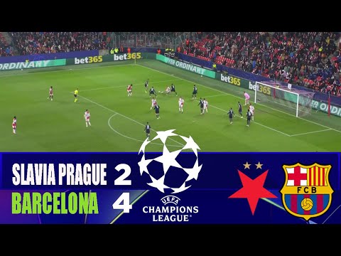 SLAVIA PRAGUE vs BARCELONA 2-4 | 2026 Champions League | Match Highlights