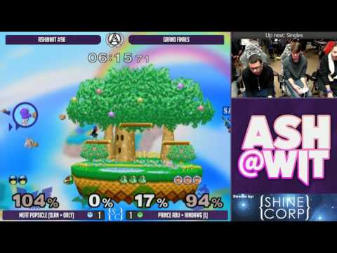 Meat Popsicle (Quin + ORLY) vs Prince Abu + Hindawg - ASH@WIT #96 Melee Doubles Grand Finals