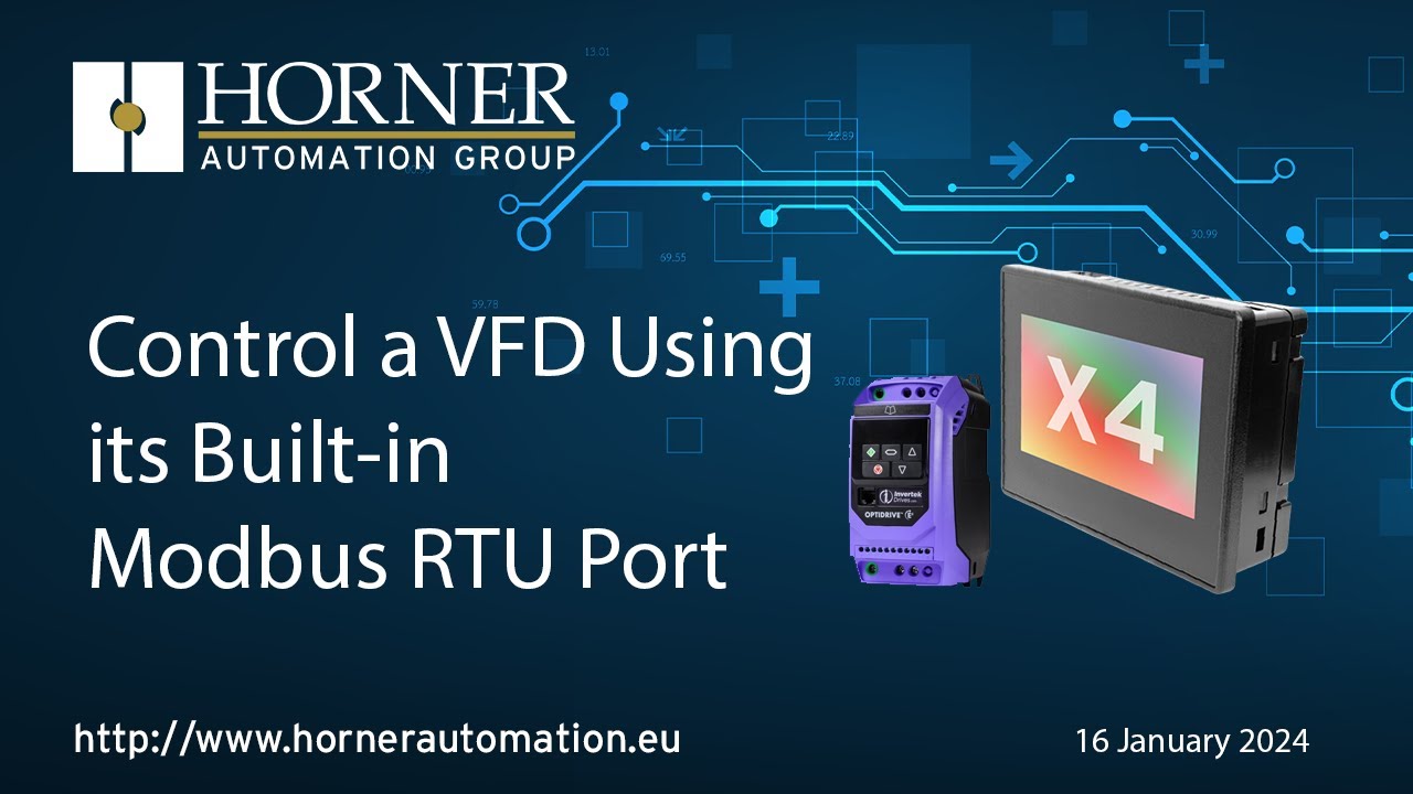 Control a VFD Using its Built-in Modbus RTU Port