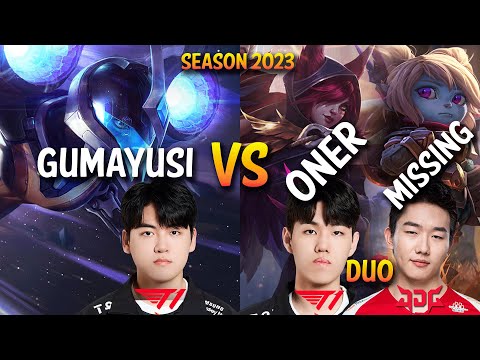 T1 Gumayusi vs T1 Oner Duo with JDG Missing - Patch 13.13 KR Ranked