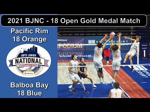 2021 BJNC 18 Open Gold Medal Match - Pacific Rim 18 Orange vs Balboa Bay 18 Blue