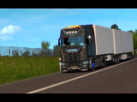 Kalmar - Jönköping  Euro Truck Simulator 2 Multiplayer 90 km/h (B-Double Dorse!!)