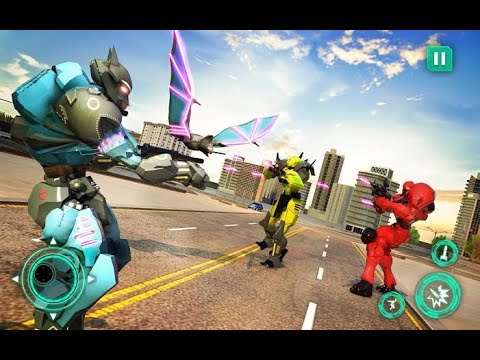 Flying Bat Transformation Robot Moto Bike : Best Andriod Gameplay 2021