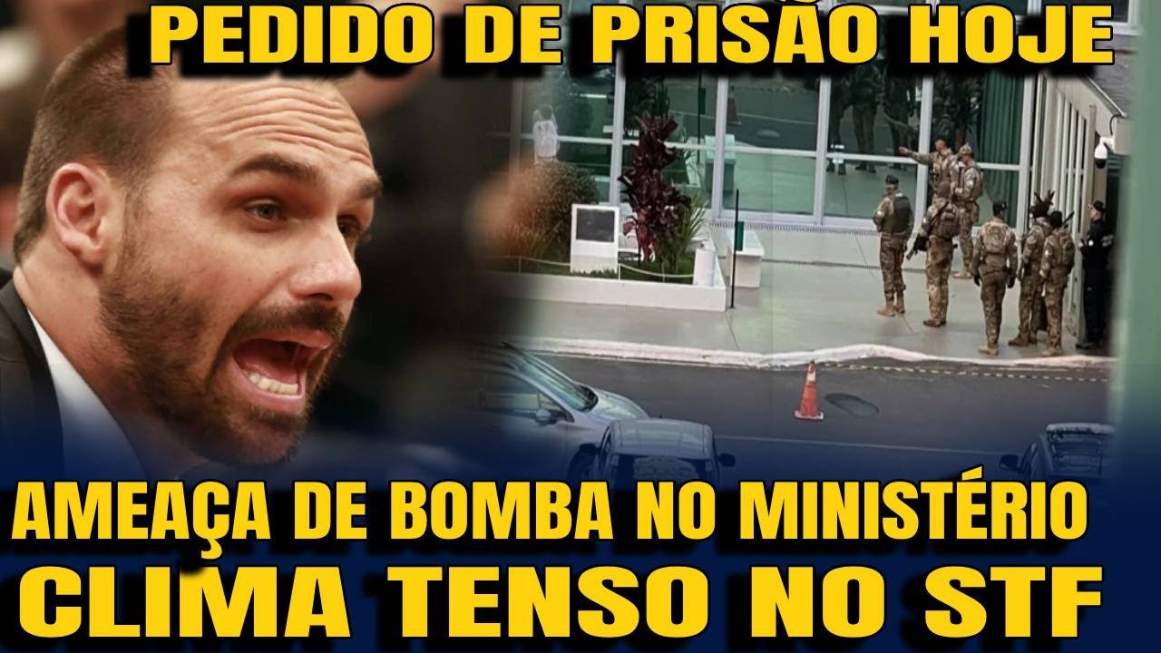 #1 ATENTADO A BOMBA EM MINISTÉRIO DE BRASÍLIA   EDUARDO VOLTA AO BRASIL E TEM PEDIDO DE PRISÃO