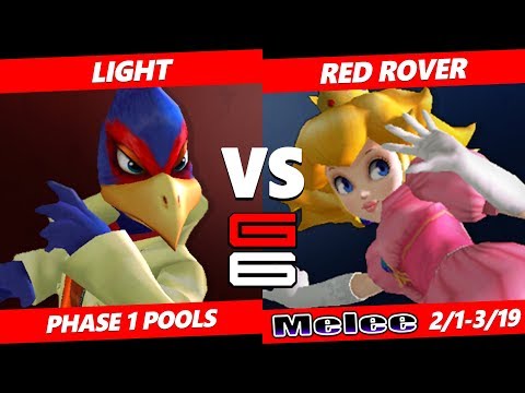 Genesis 6 SSBM - Light (Falco) VS RedRover (Peach) Smash Melee Pools