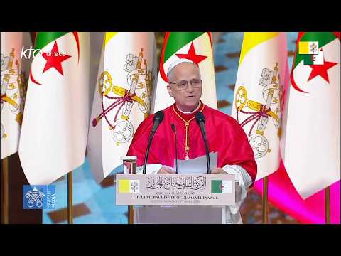 Rencontre de #LéonXIV avec les autorités, la société civile et le corps diplomatique #PapeenAlgérie