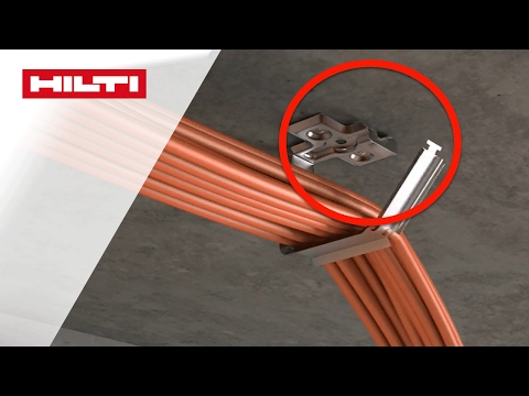 ANLEITUNG Wie montiert man den Kabelhalter Hilti X-ECH-FE MX?