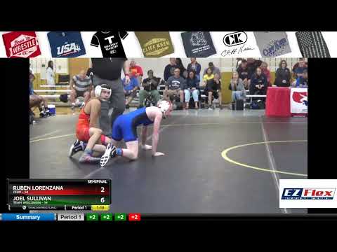 Mat 6 114 Ruben Lorenzana Ohio Vs Joel Sullivan Team Wisconsin