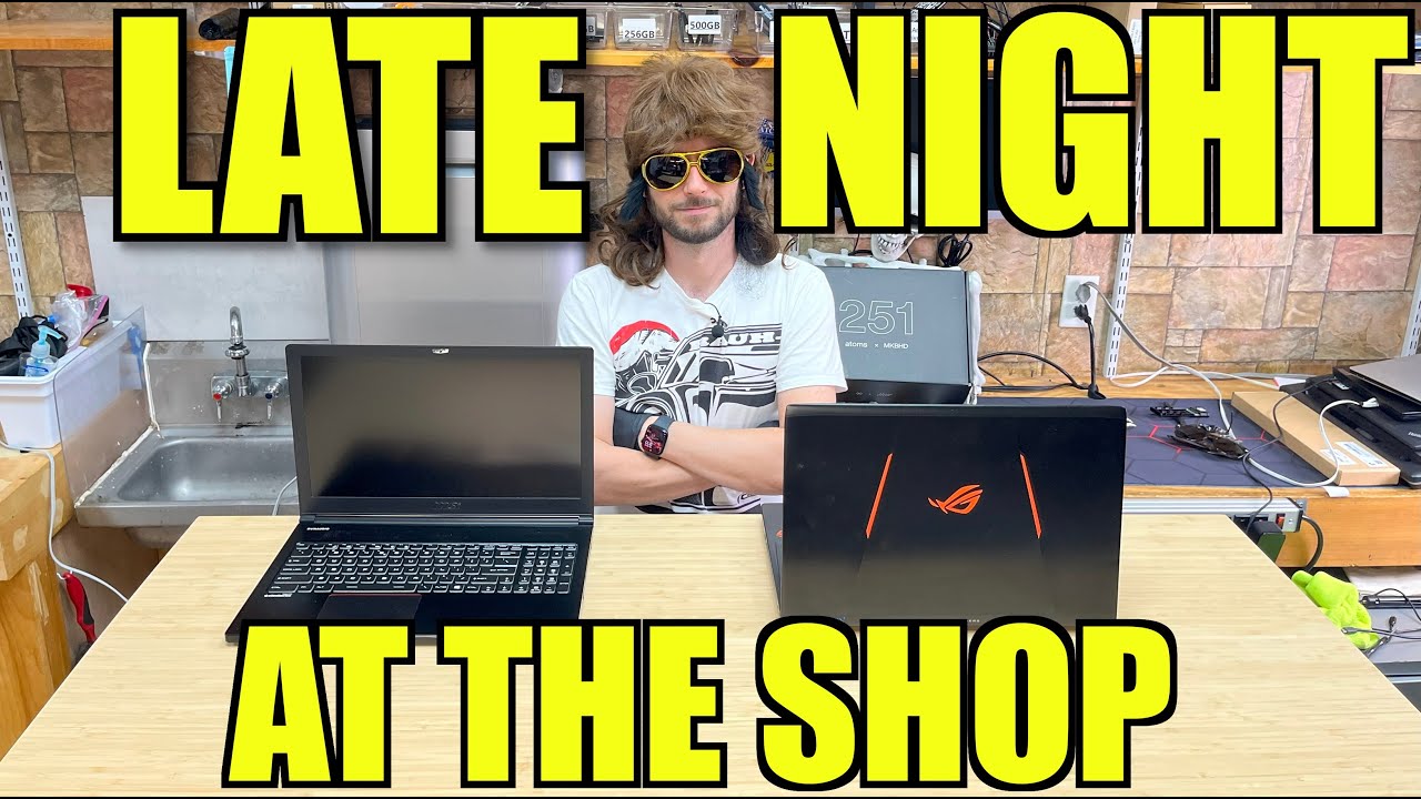 Late Night Tech Rescue: Fixing 2 Gaming Laptops at my Computer Repair Shop!