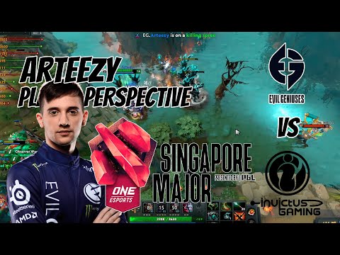 Arteezy [Terrorblade] Player perspective | EVIL GENIUSES vs IG - ONE Esports Singapore Major 2021