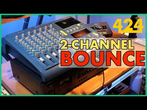 TASCAM 424 MKIII BOUNCING: 2-Channel Stereo Cassette Bounce | 424recording.com