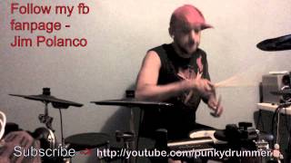 Jim Polanco (ONE FOOT PEDAL) Rufio-  &quot;Selfishness&quot; Drum Cover