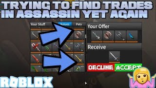 F!   inding Some Equal Trades In Assassin Roblox Assassin Equal Valued - try!   ing to find interesting trades roblox assassin searching