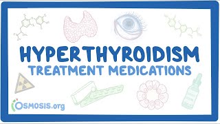 Hyperthyroidism treatment medications ~pharmacology~