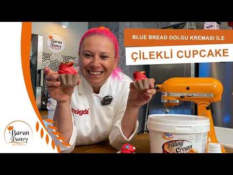 Didar Yanar’dan Enfes Blue Bead Dolgu Kremalı Çilekli Cupcake Tarifi!
